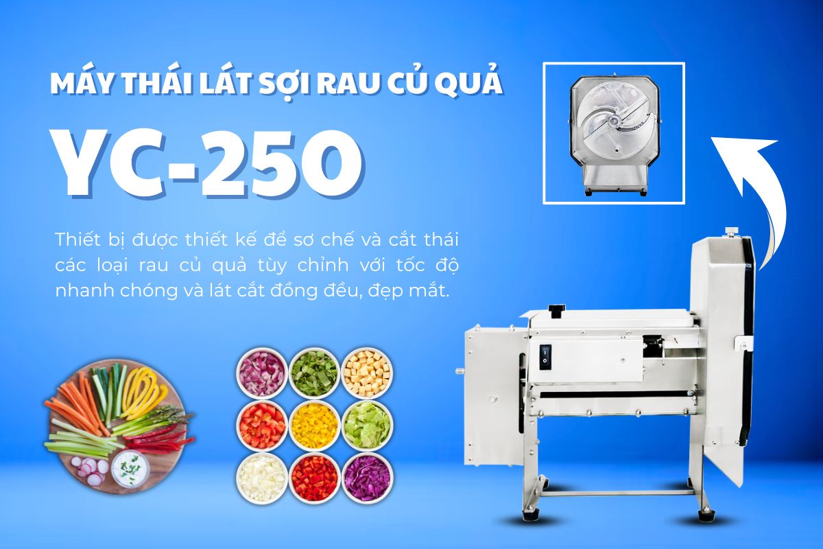 Máy thái lát sợi rau củ quả YC-250