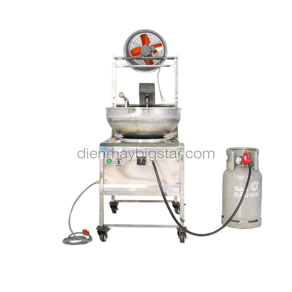 Máy rang cơm tự động có quạt hút mùi