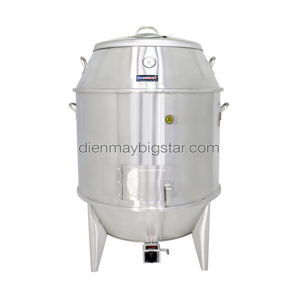 Lò quay vịt inox bằng gas phi 80