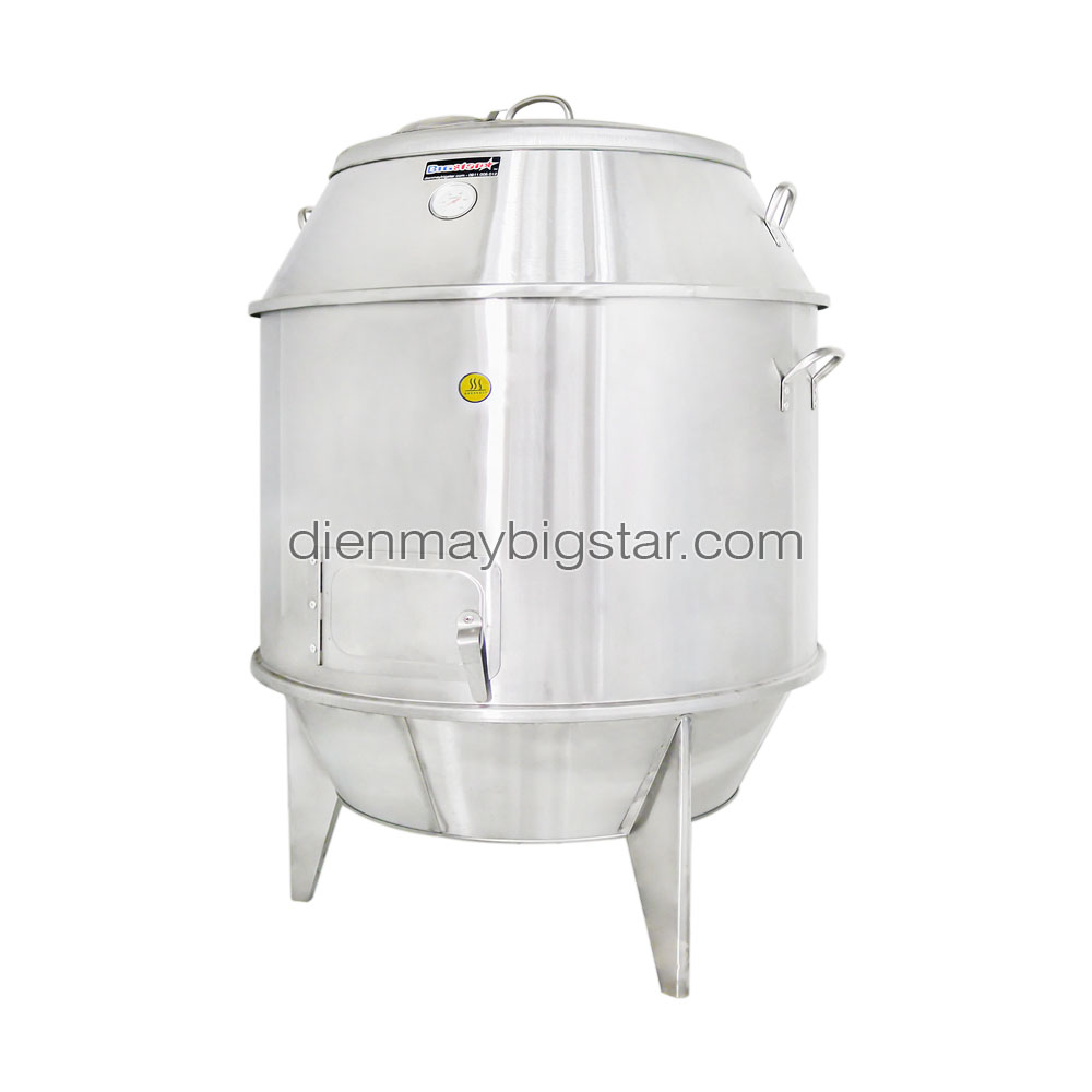 Lò quay vịt inox bằng than 100