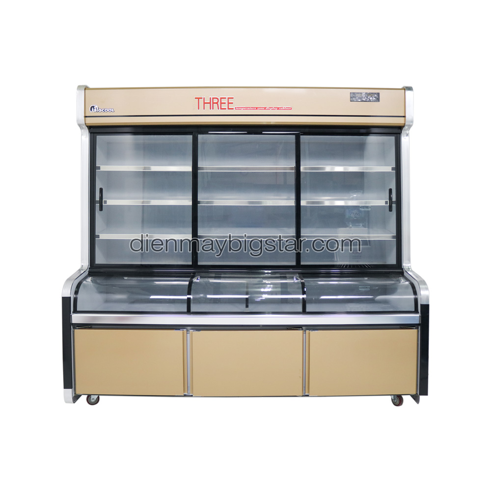 Tủ siêu thị 3 chế độ sưởi kính 2m R3C-2000F