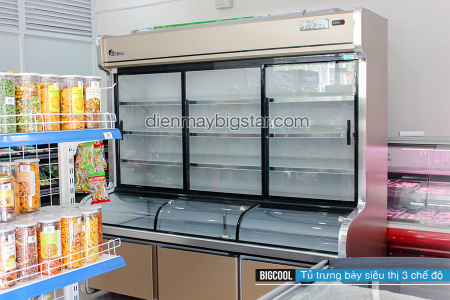 Tủ siêu thị 3 chế độ sưởi kính 2m R3C-2000F