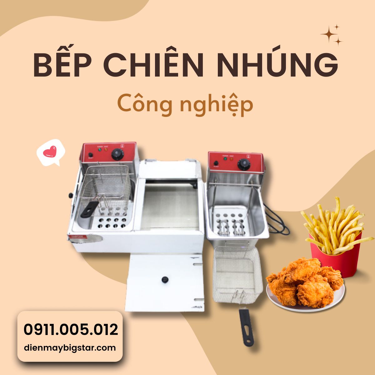 Bếp chiên nhúng công nghiệp