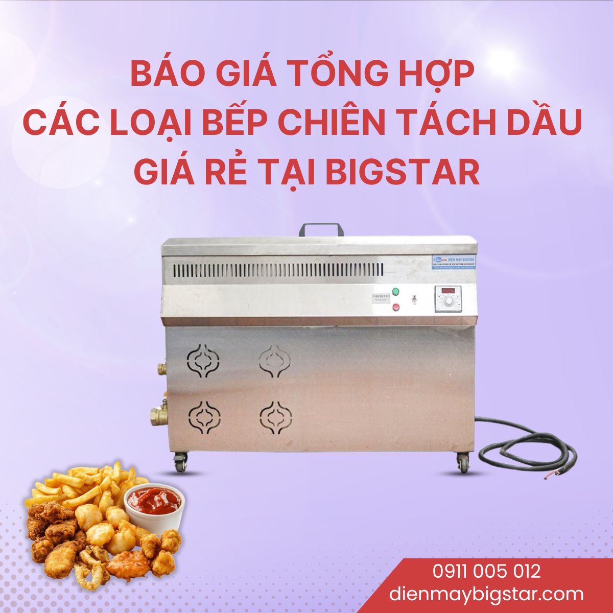 bếp chiên tách dầu