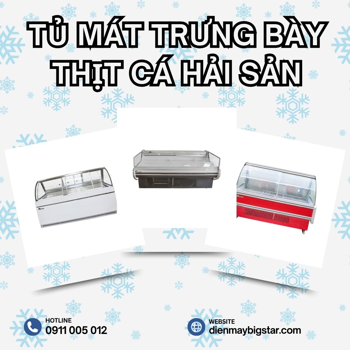 Tủ mát trưng bày thịt cá hải sản