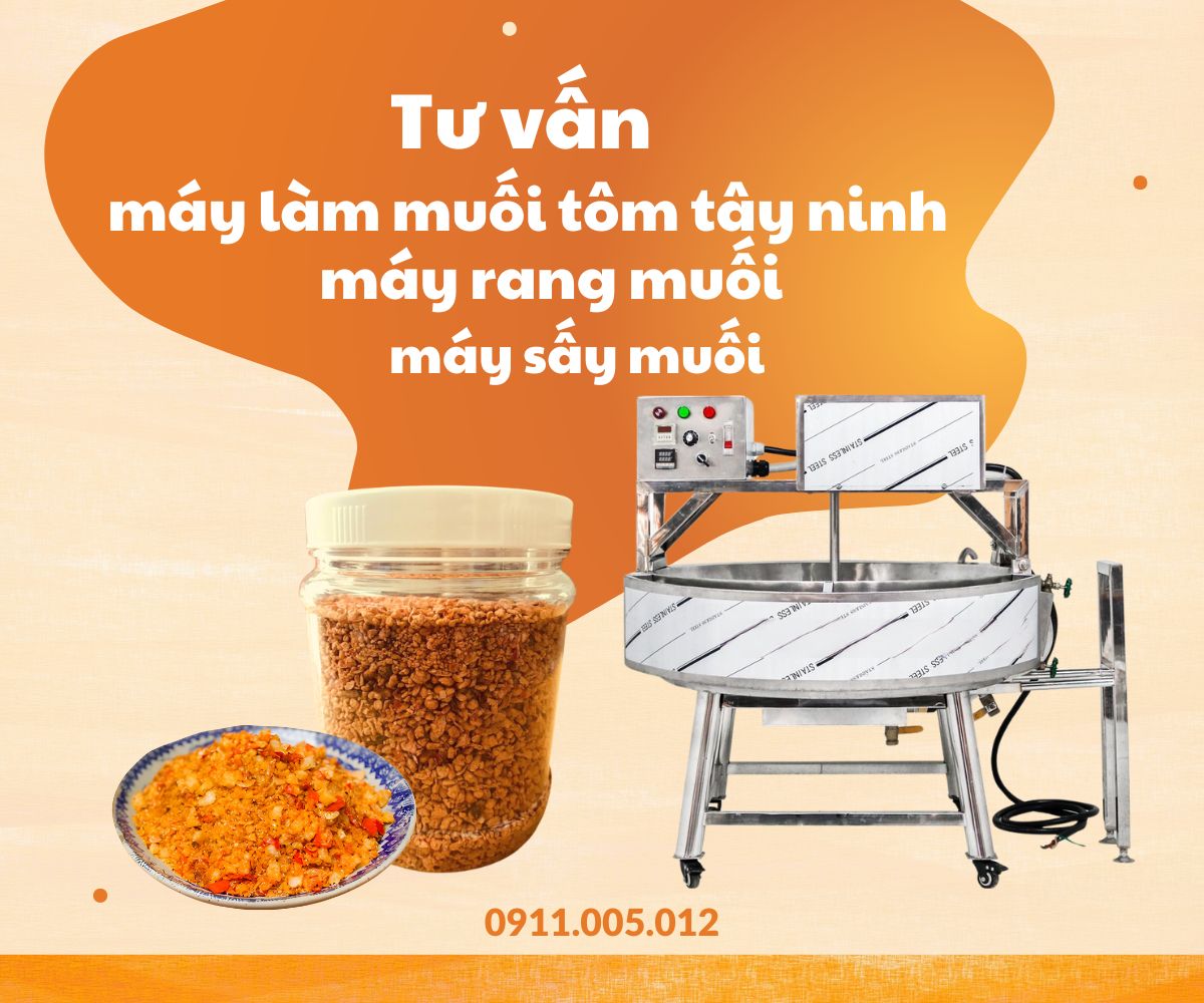 Máy làm muối tôm Tây Ninh