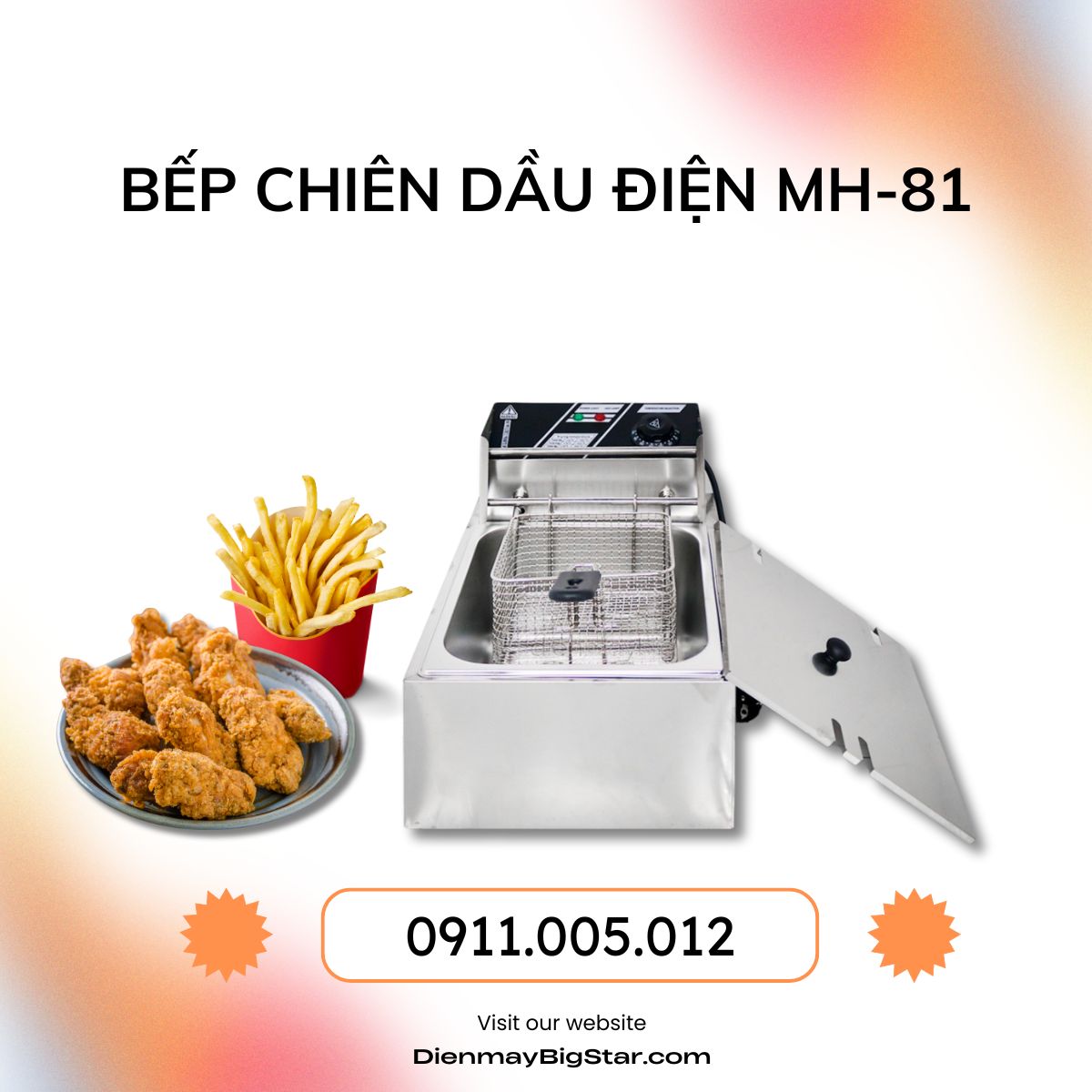 bếp chiên dầu điện MH-81