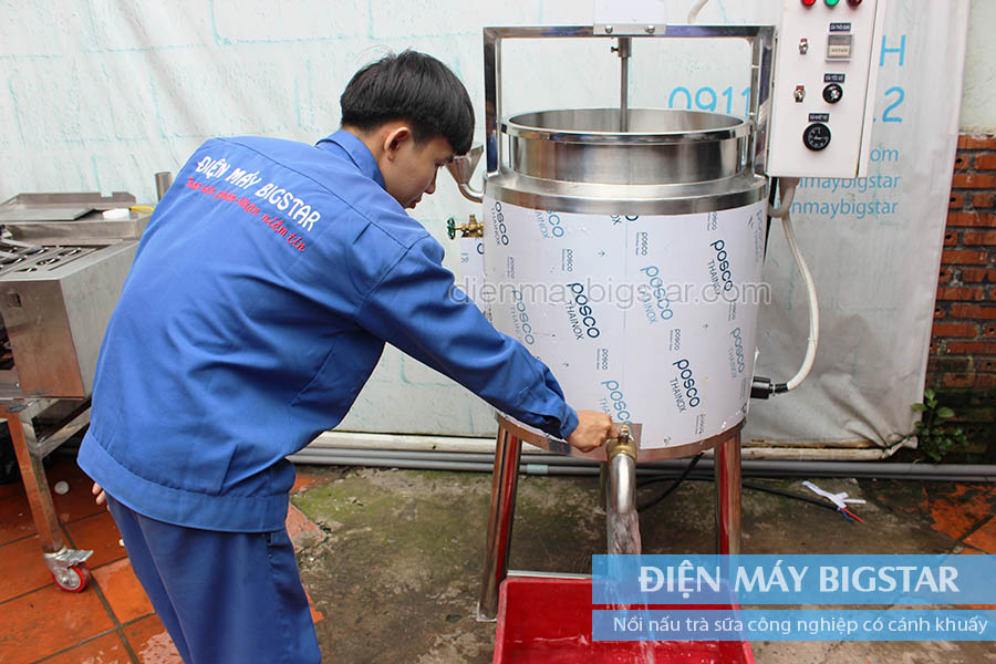 nồi nấu trà sữa công nghiệp