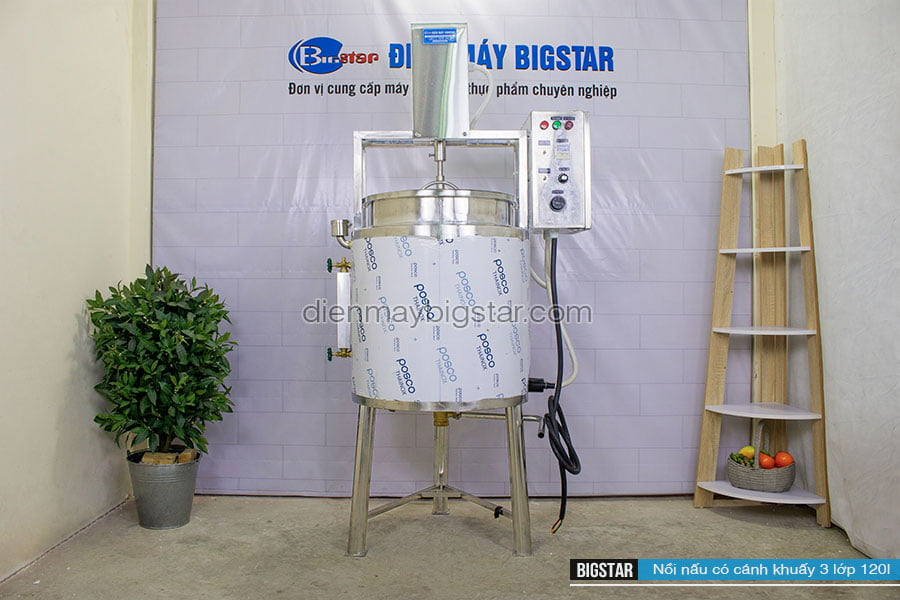 nồi nấu trà sữa công nghiệp