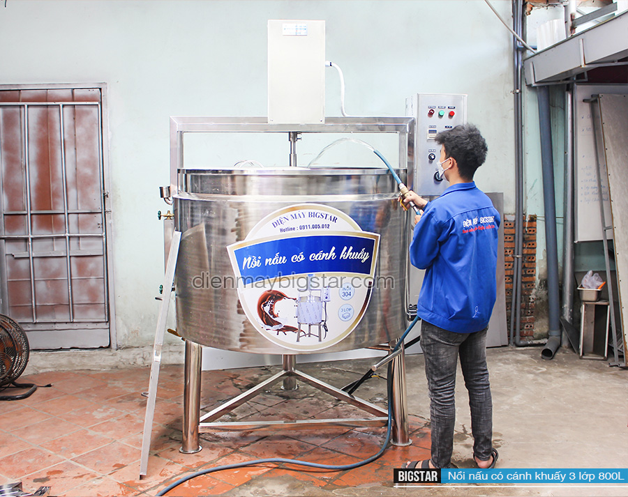 nồi nấu trà sữa công nghiệp