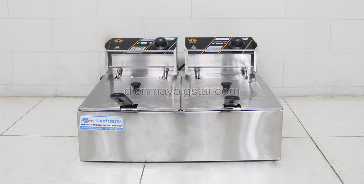 bếp chiên nhúng đôi bằng điện MH-82