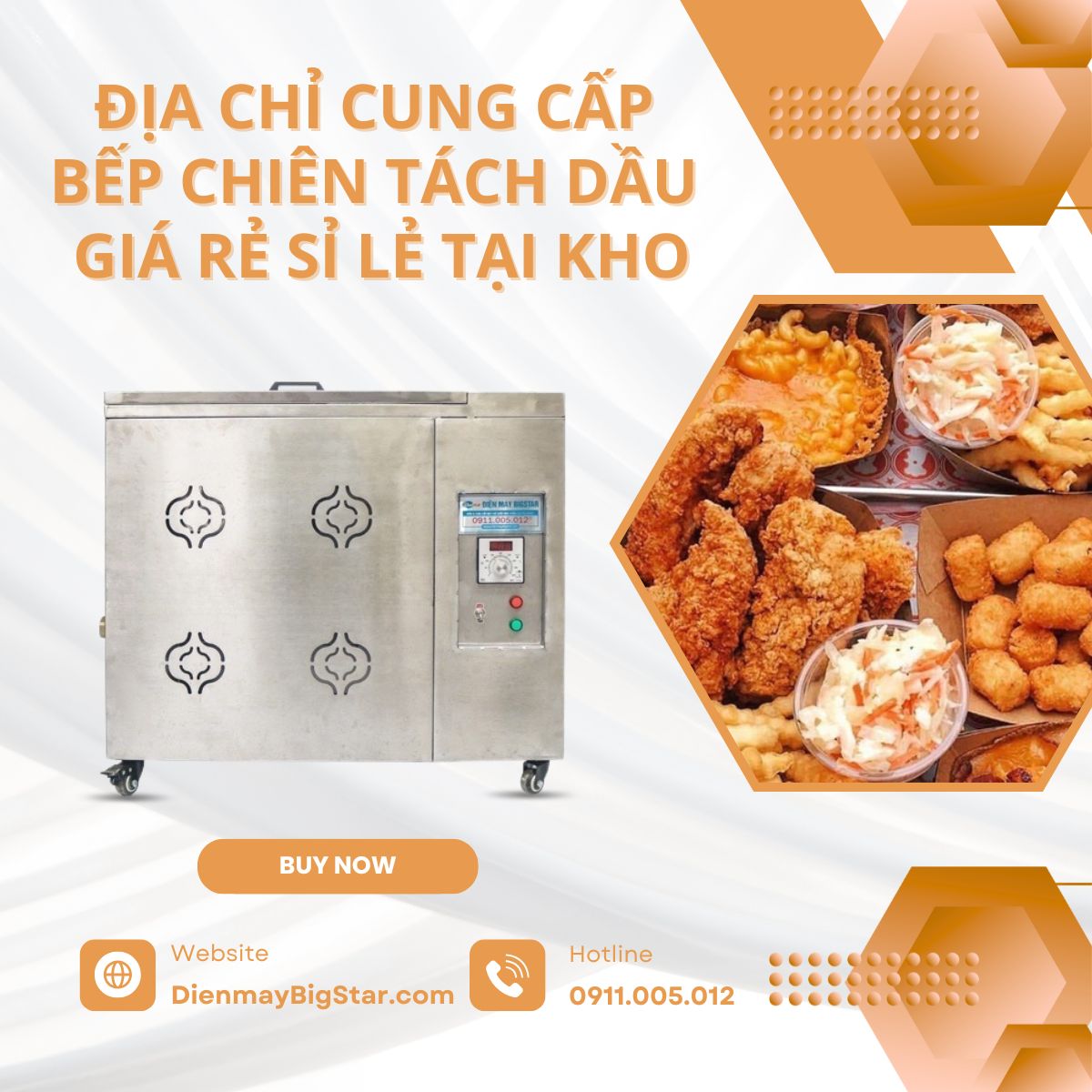 bếp chiên tách dầu