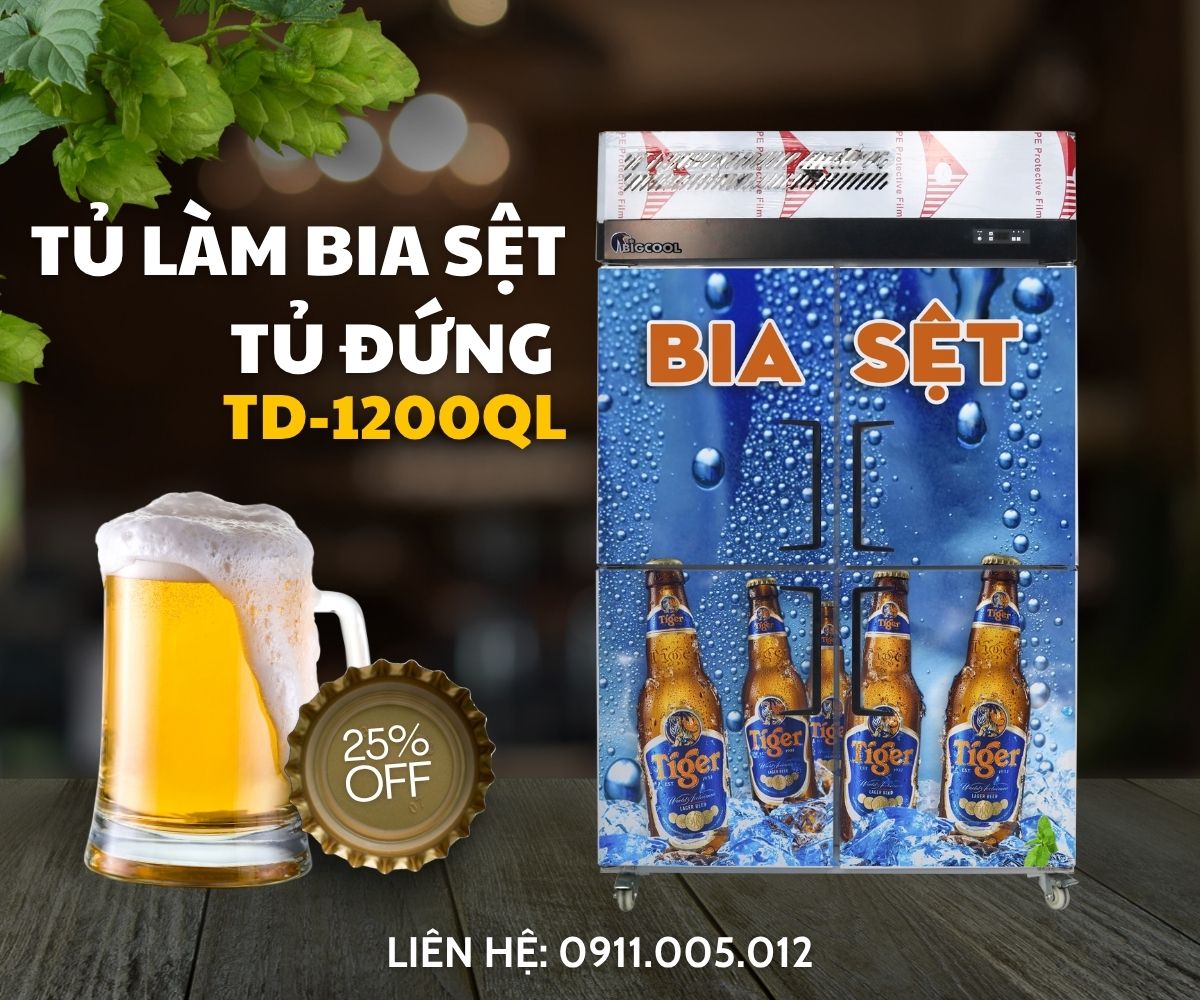Tủ làm bia sệt tủ đứng TD-1200QL