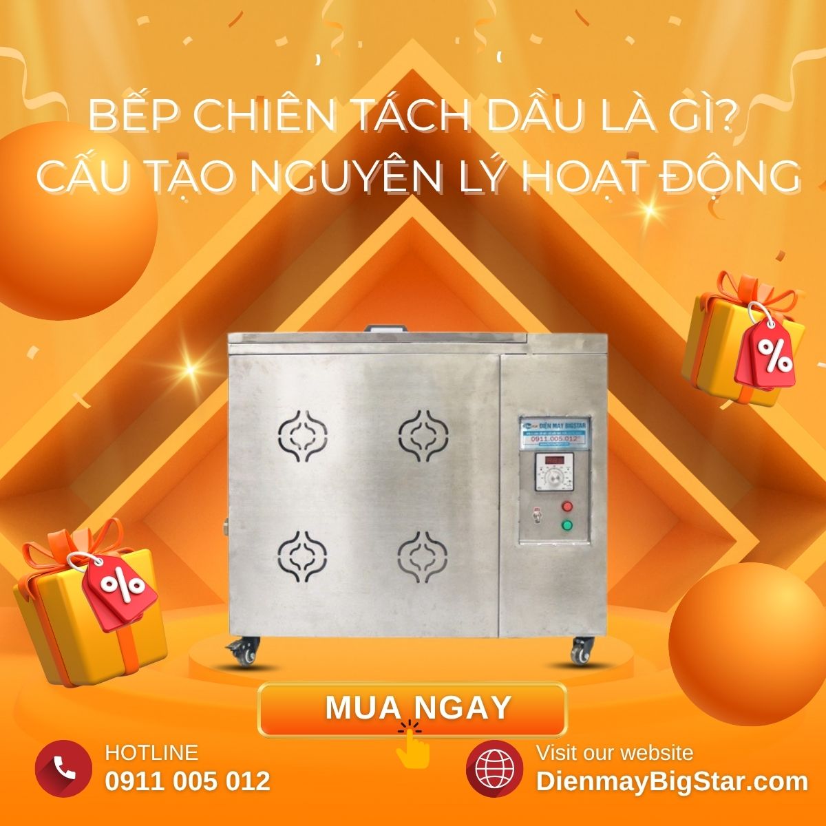 Bếp chiên tách dầu