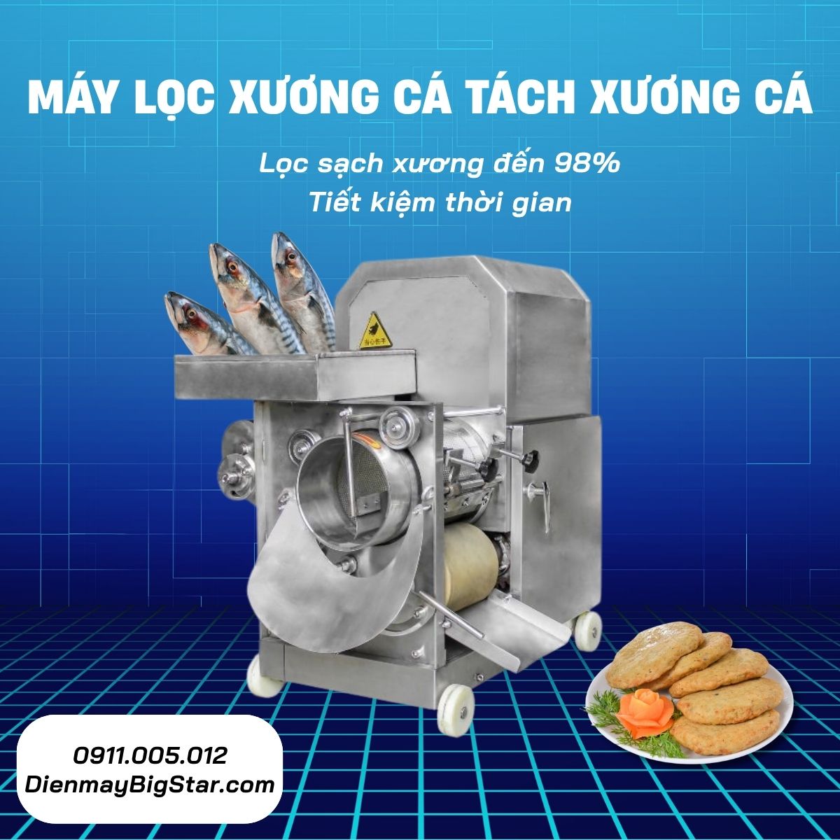 Máy lọc xương cá tách xương cá