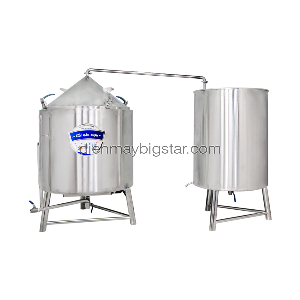 Nồi nấu rượu dùng điện công nghiệp 100L