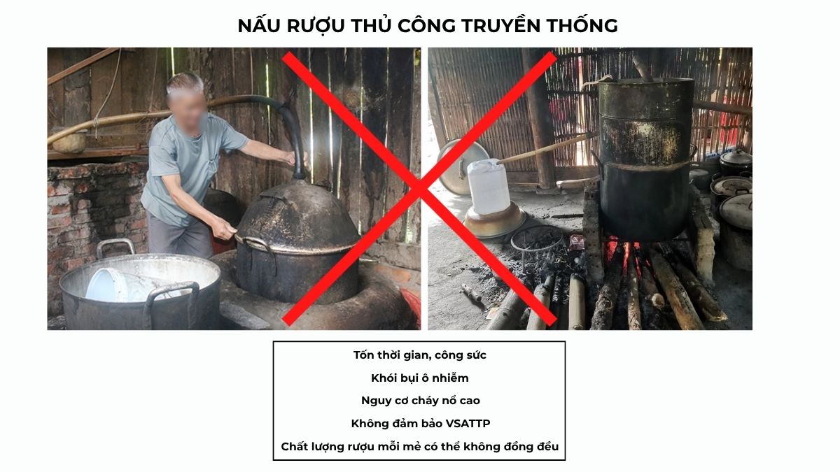 nồi nấu rượu bằng điện