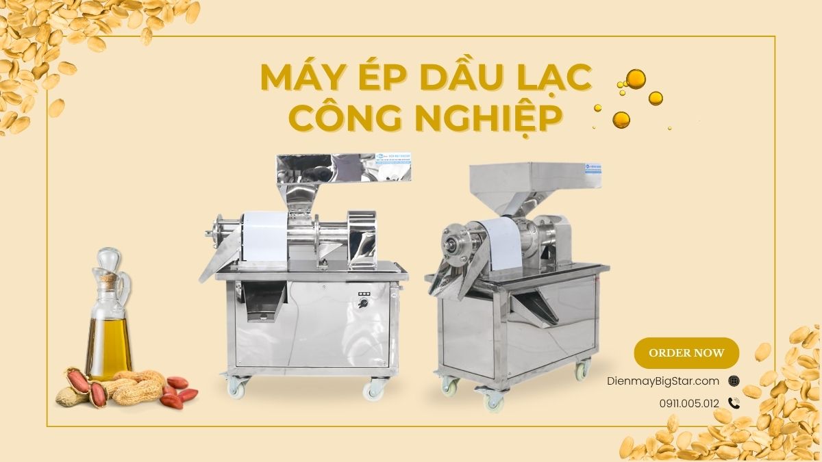 máy ép dầu lạc công nghiệp