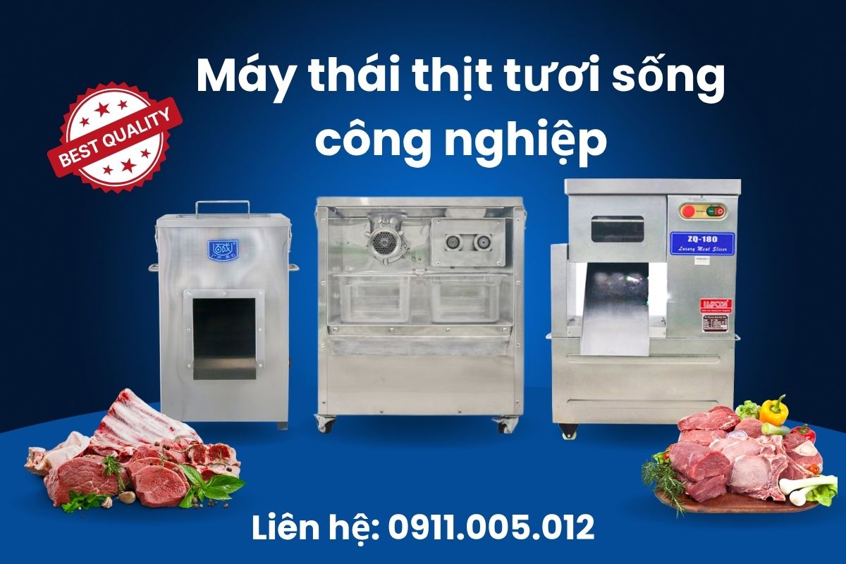 Máy thái thịt tươi sống công nghiệp